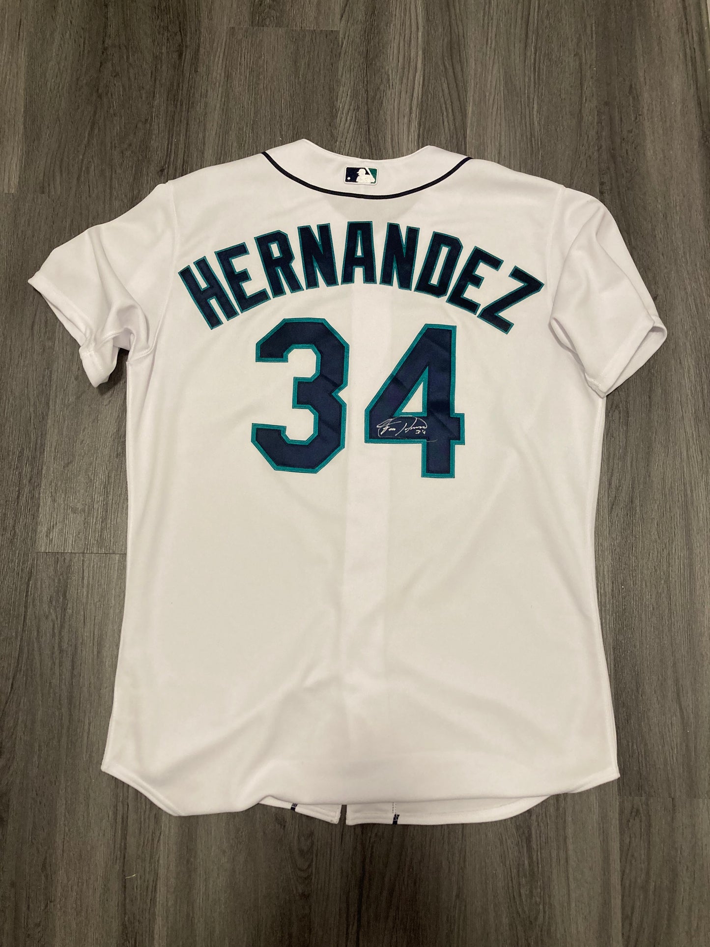 Seattle Mariners Felix Hernandez Authentic Majestic Jersey
